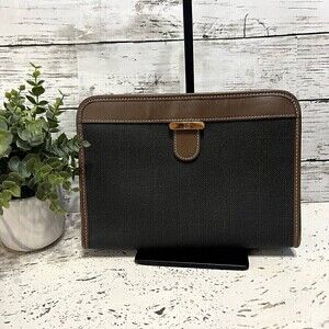 Dunhill Brown Clutch bag